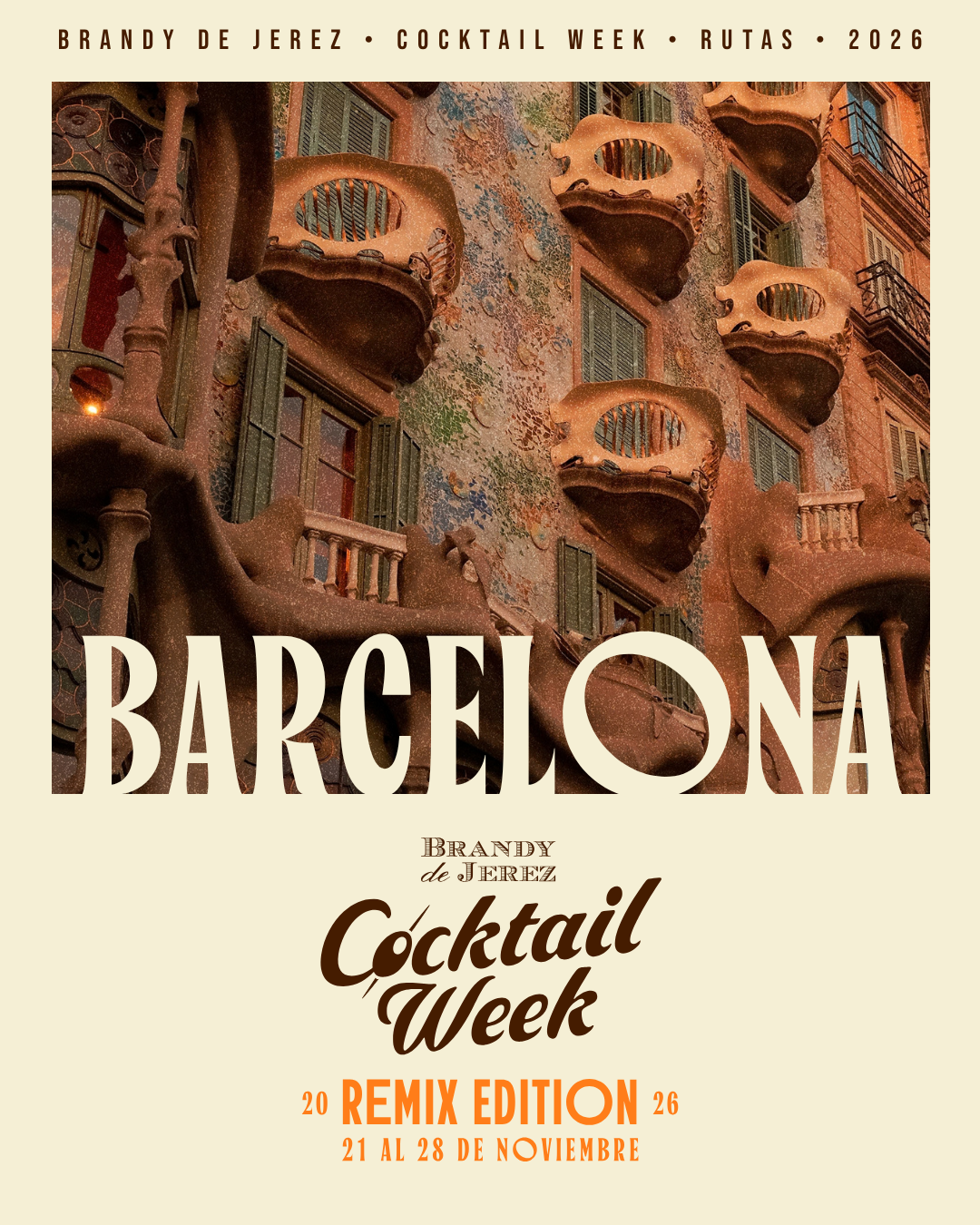 Cartel de La Ruta B-Side en Barcelona.